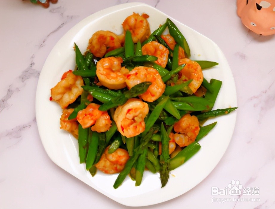 芦笋炒虾仁的做法
