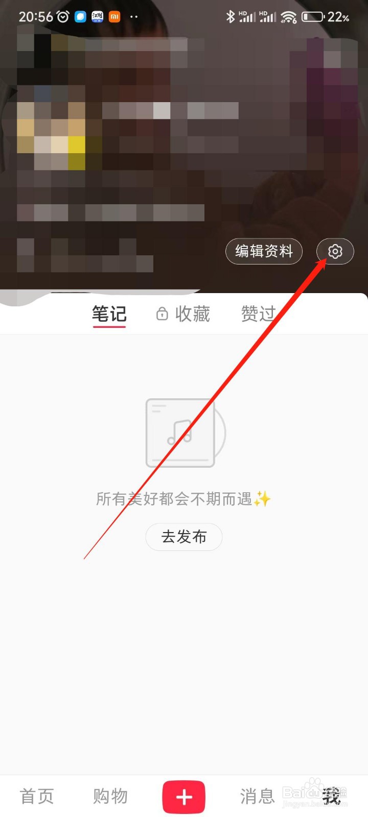 小红书APP如何开启公开我的收藏？