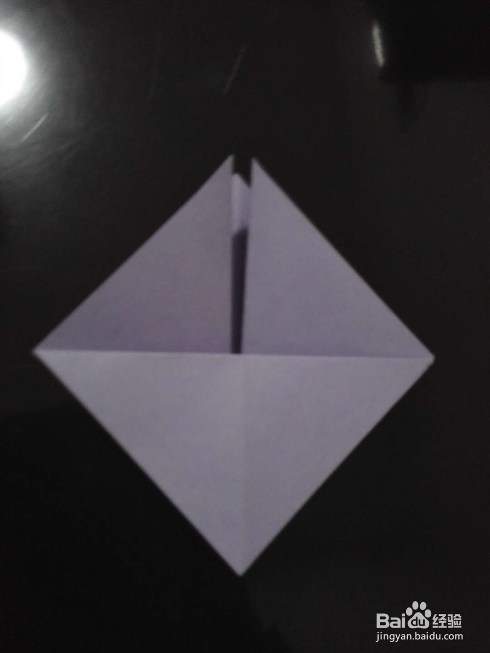 粘贴式四棱锥的折法