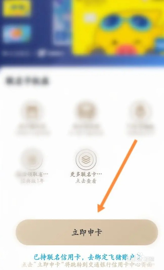 飞猪旅行在哪申请联名信用卡