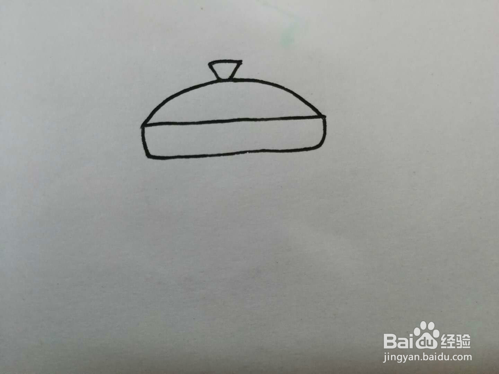 简笔画小平底锅