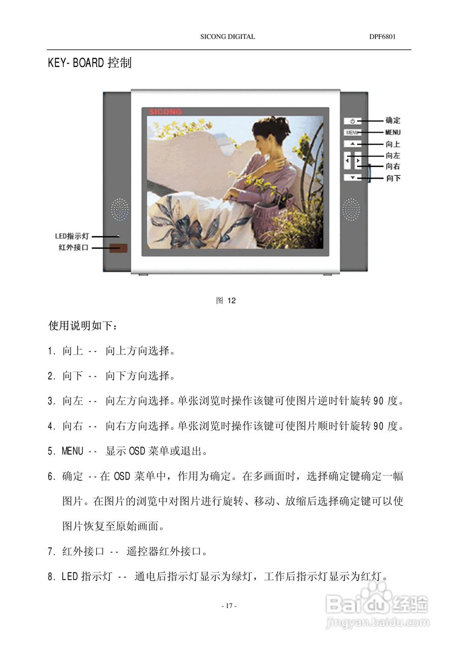 SICONG DPF6801数码相机说明书:[2]