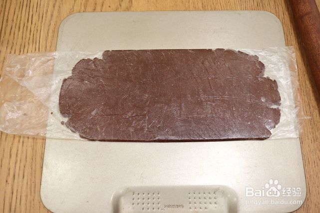 可可镂空饼干的制作方法