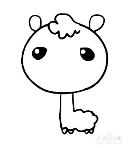 小羊驼简笔画 分步画法