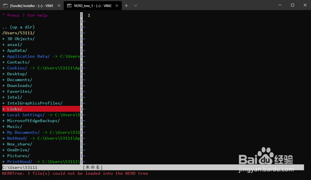vim8.1通过Vundle安装插件,以NERDTree为例