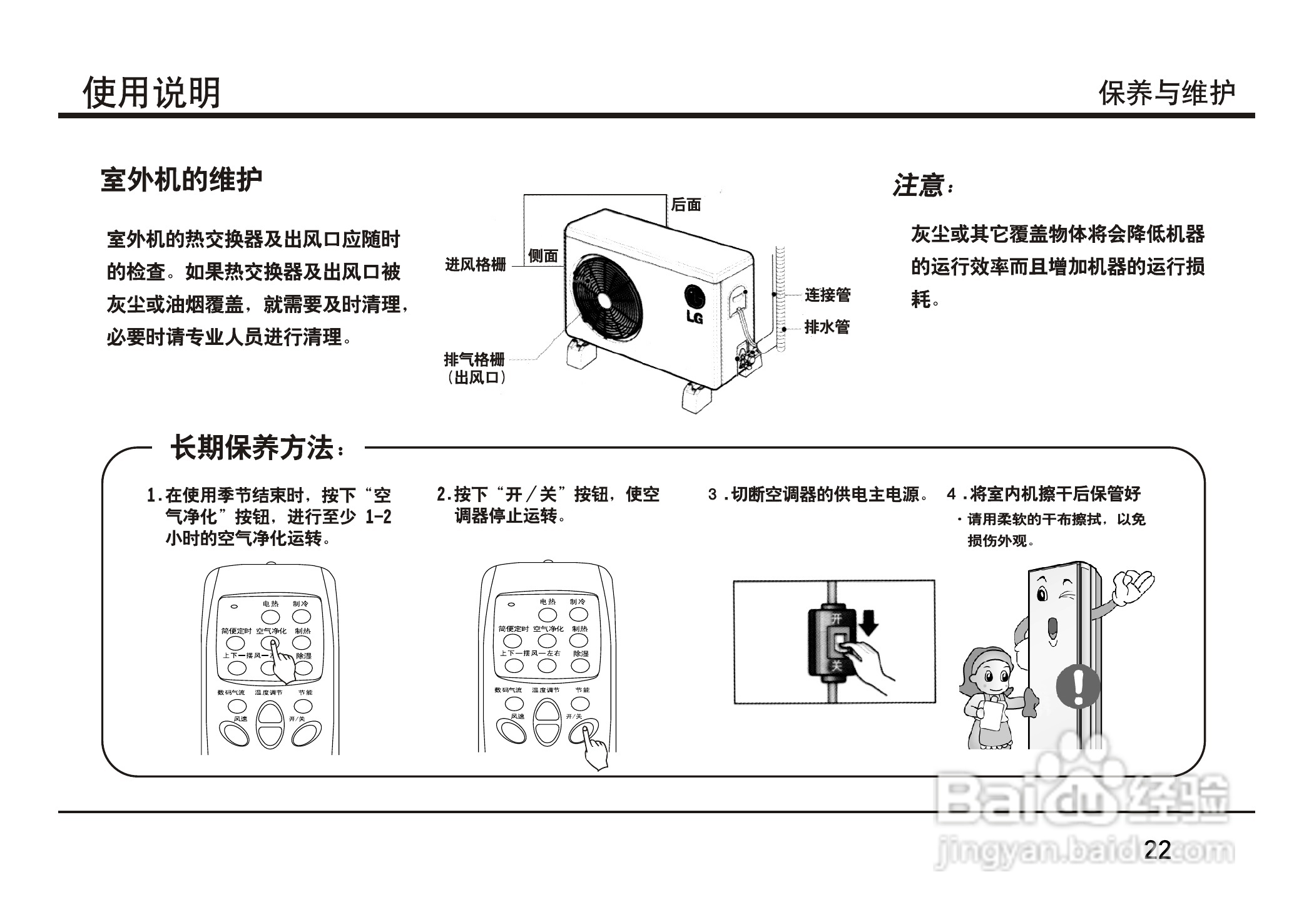 LG 分体落地式空调LP-W5011DAB使用安装手册:[3]