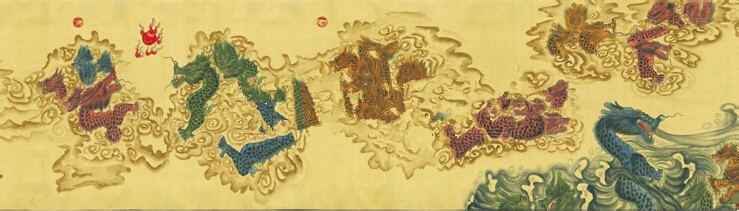 工笔百龙卷的真假？？