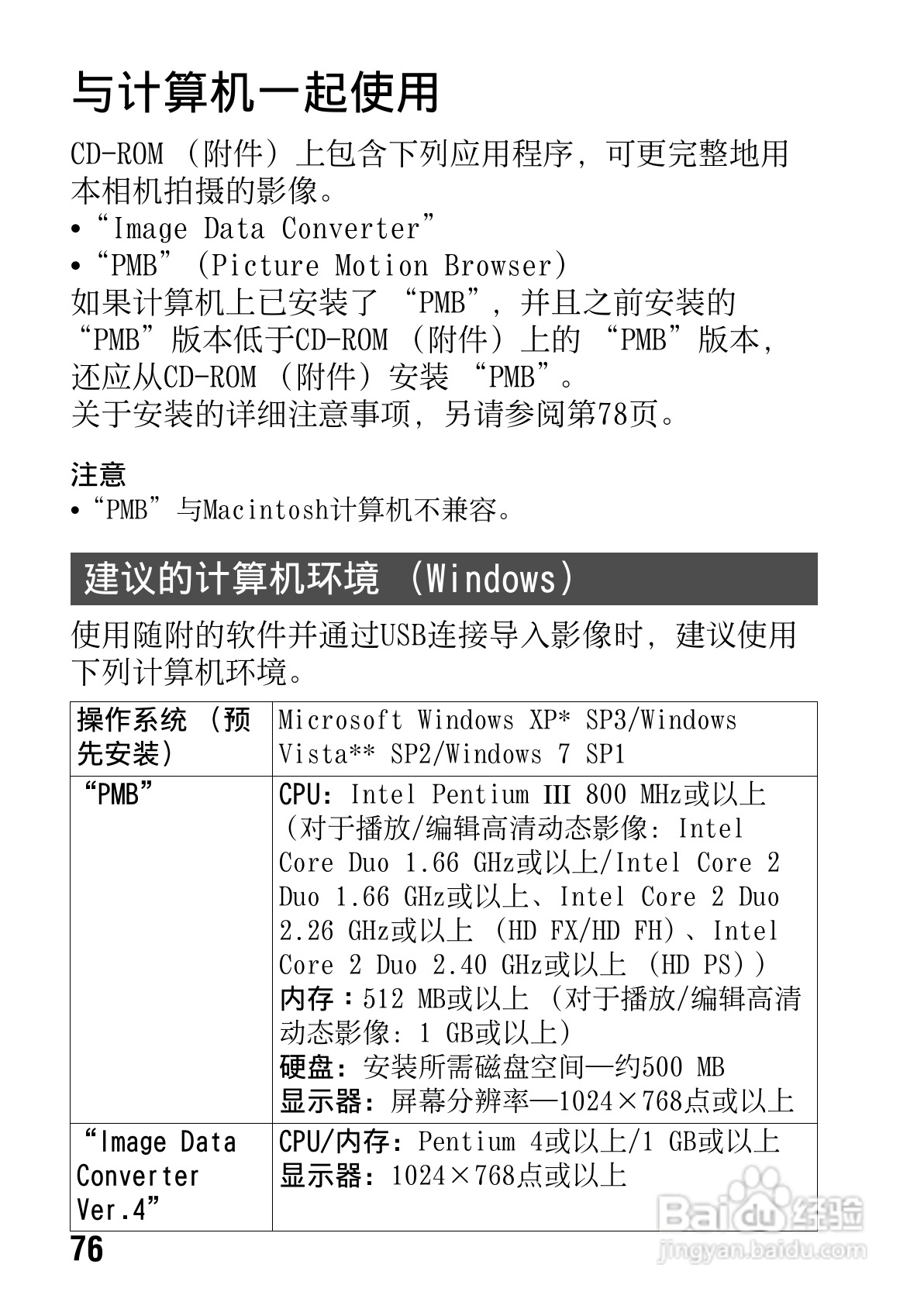 SONY索尼SLT-A77V数码相机说明书:[8]