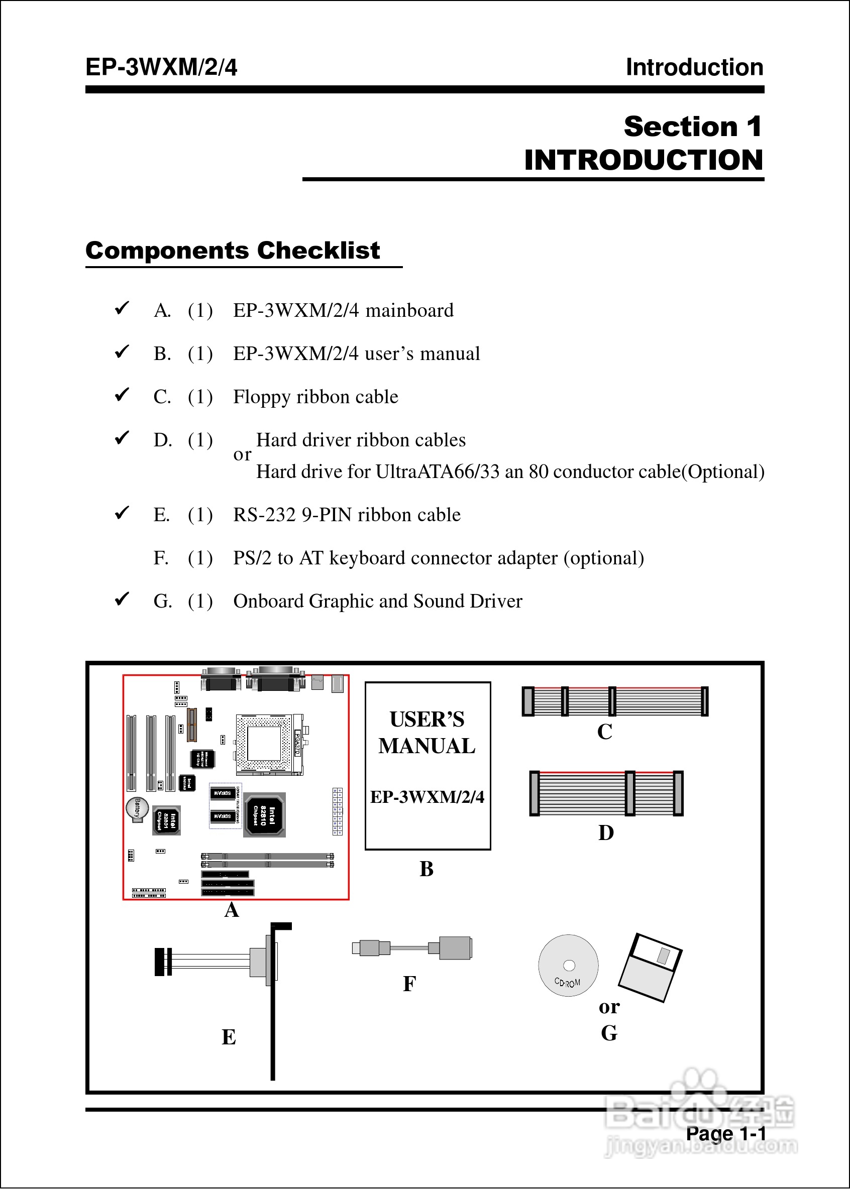 磐正EP-3WXM型主板说明书:[1]
