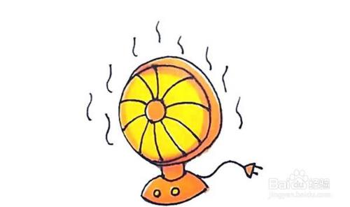 小太阳暖气片儿童卡通简笔教程