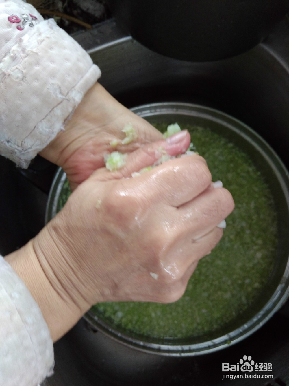 包白菜陷水饺技巧