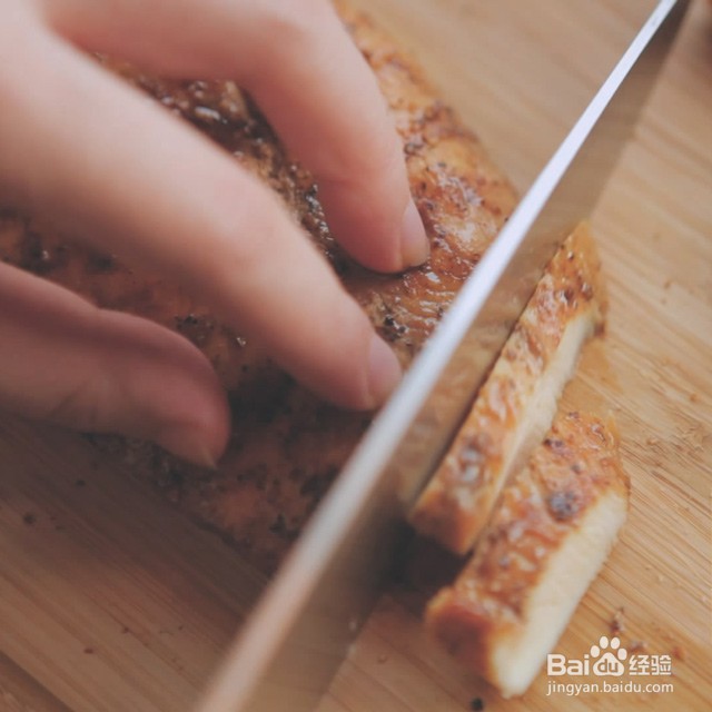 减脂餐之凯撒鸡肉罐子沙拉