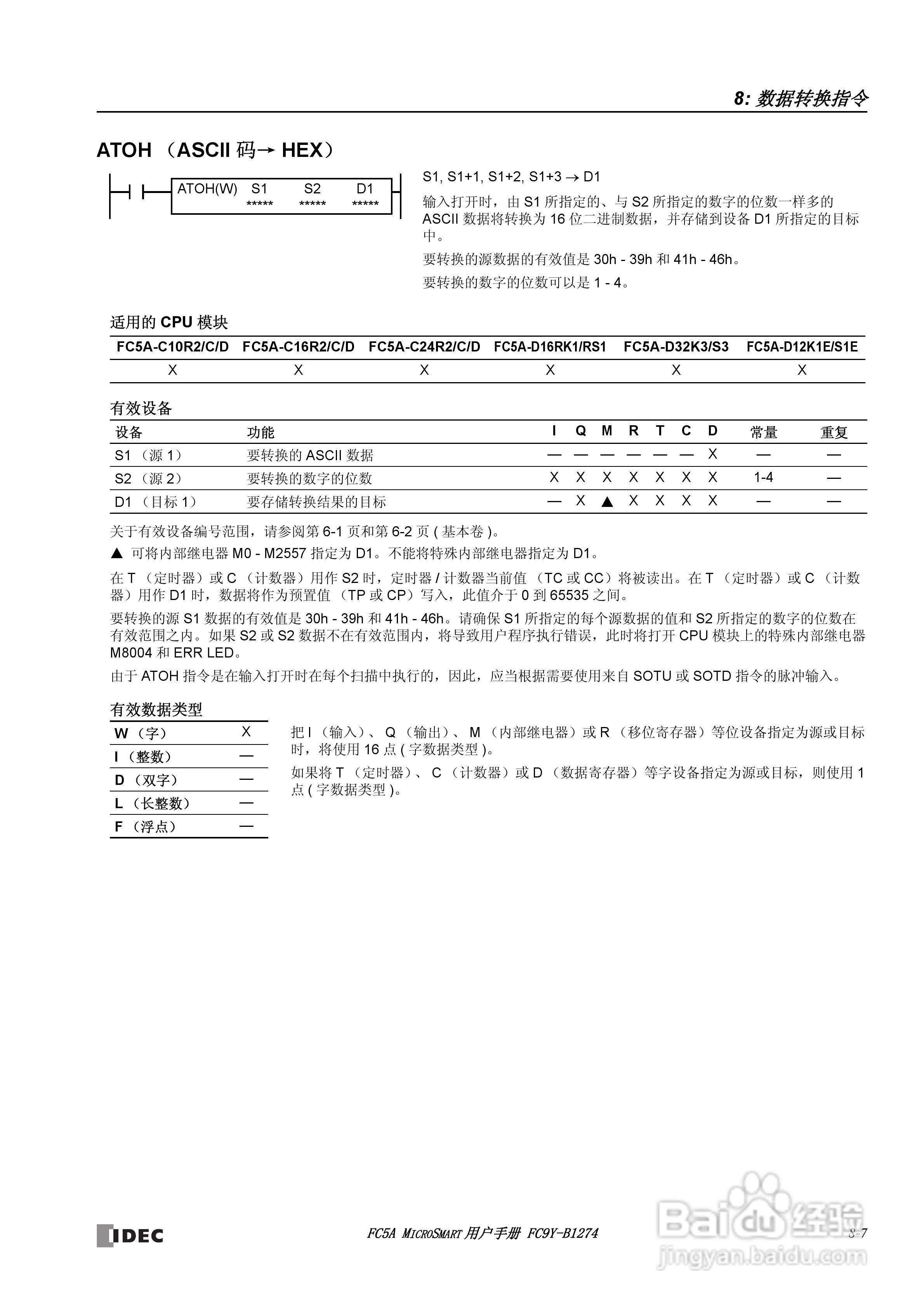 FC5A型可编程控制器_显示器使用说明书:[10]