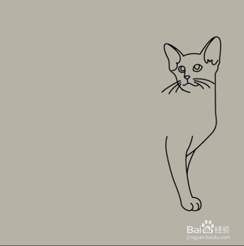 如何手工画小猫咪的简笔画？