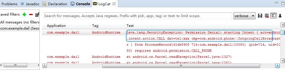 Android程序开发：[19]简单电话拨号器