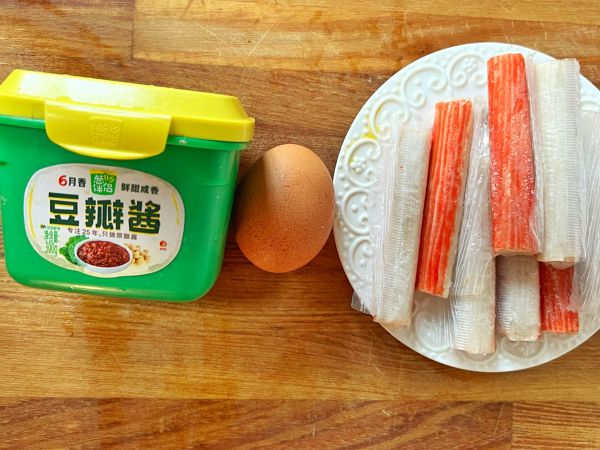 酱香蟹棒海鲜饼