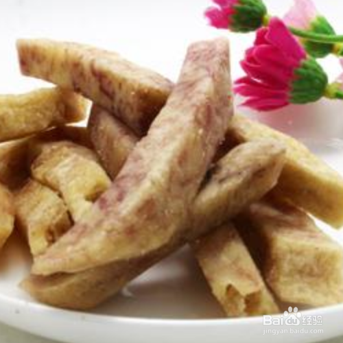 炸芋头条的做法