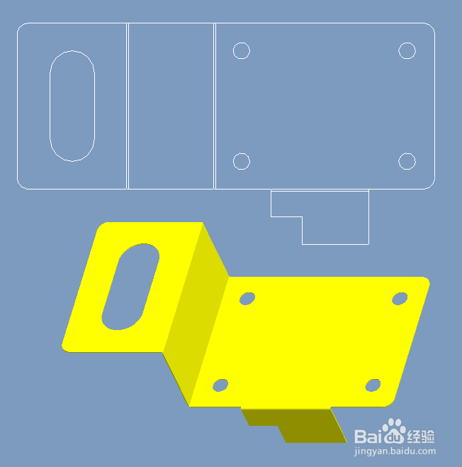 proe钣金使用平整实例创建展开工程图的方法