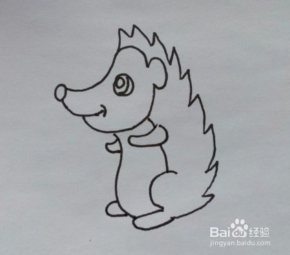 简笔画教程：刺猬的画法
