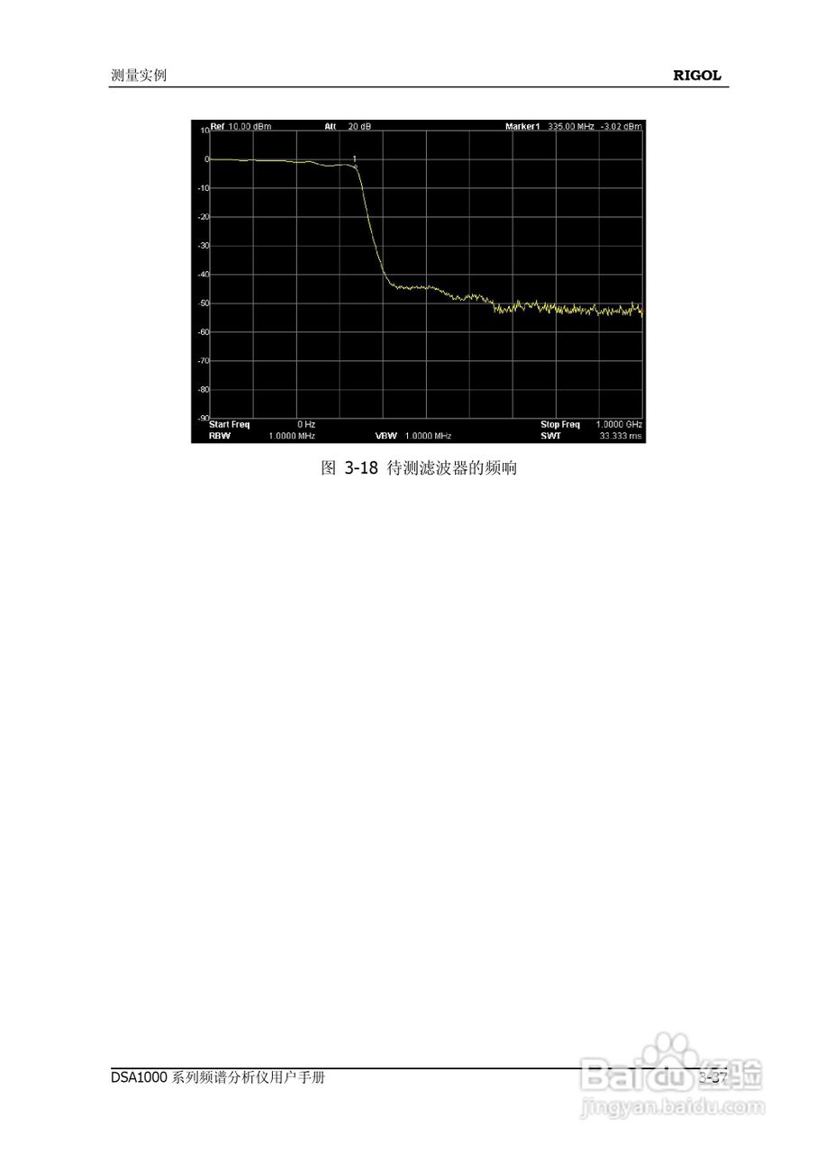 DSA1020频谱分析仪使用说明书:[20]