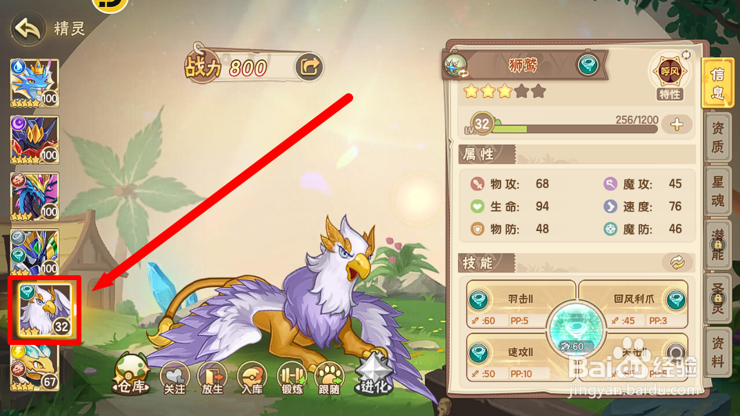 西普大陆狮鹫的【呼风】特性有什么效果？