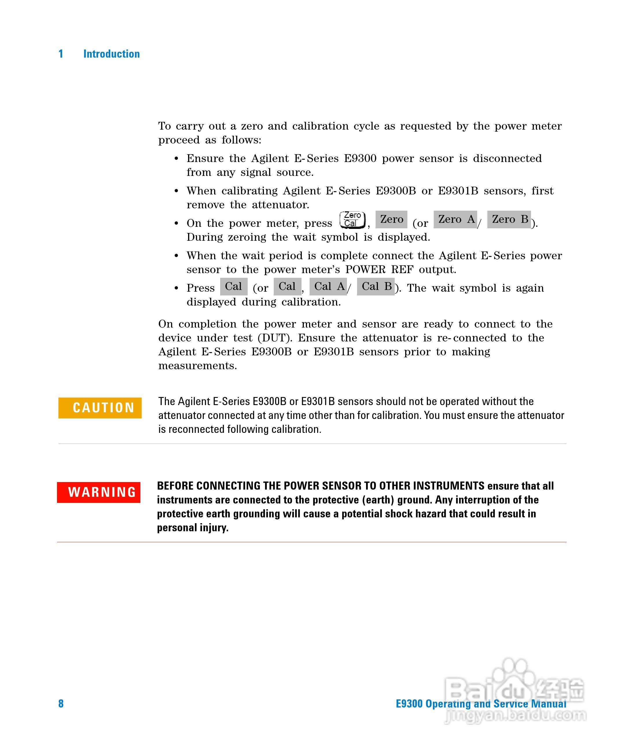 E9301B功率感测器使用手册:[3]