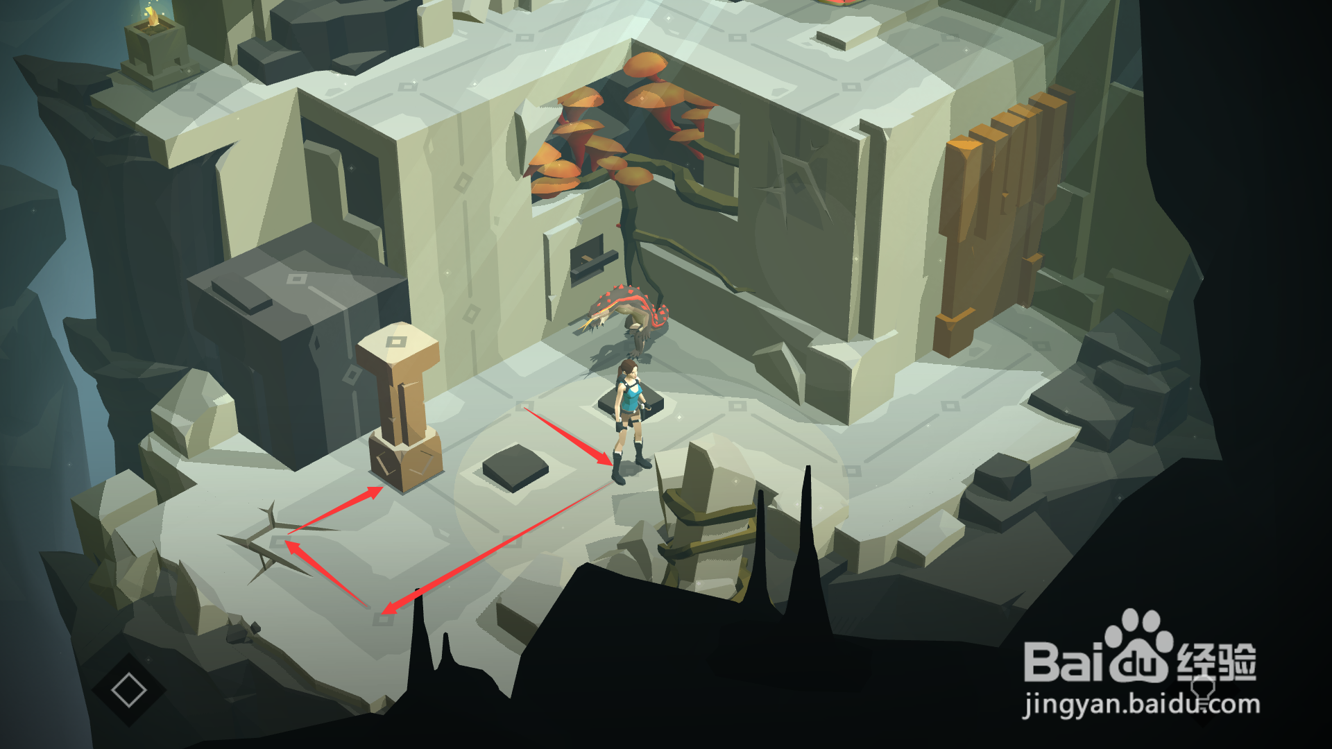 古墓丽影传说迷踪第五章第1紧闭之门关攻略