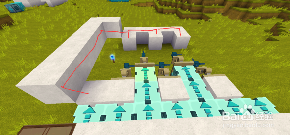 迷你世界密码门怎么做