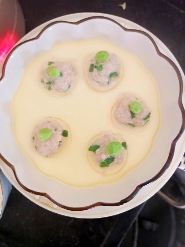 玉子豆腐肉丸蒸蛋