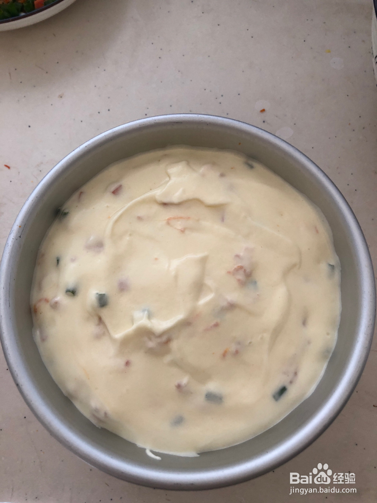 香葱肉松火腿戚风的做法