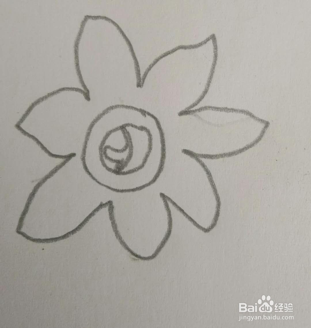 儿童简笔画花画法15