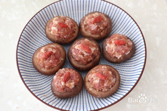 香菇酿肉的制作方法