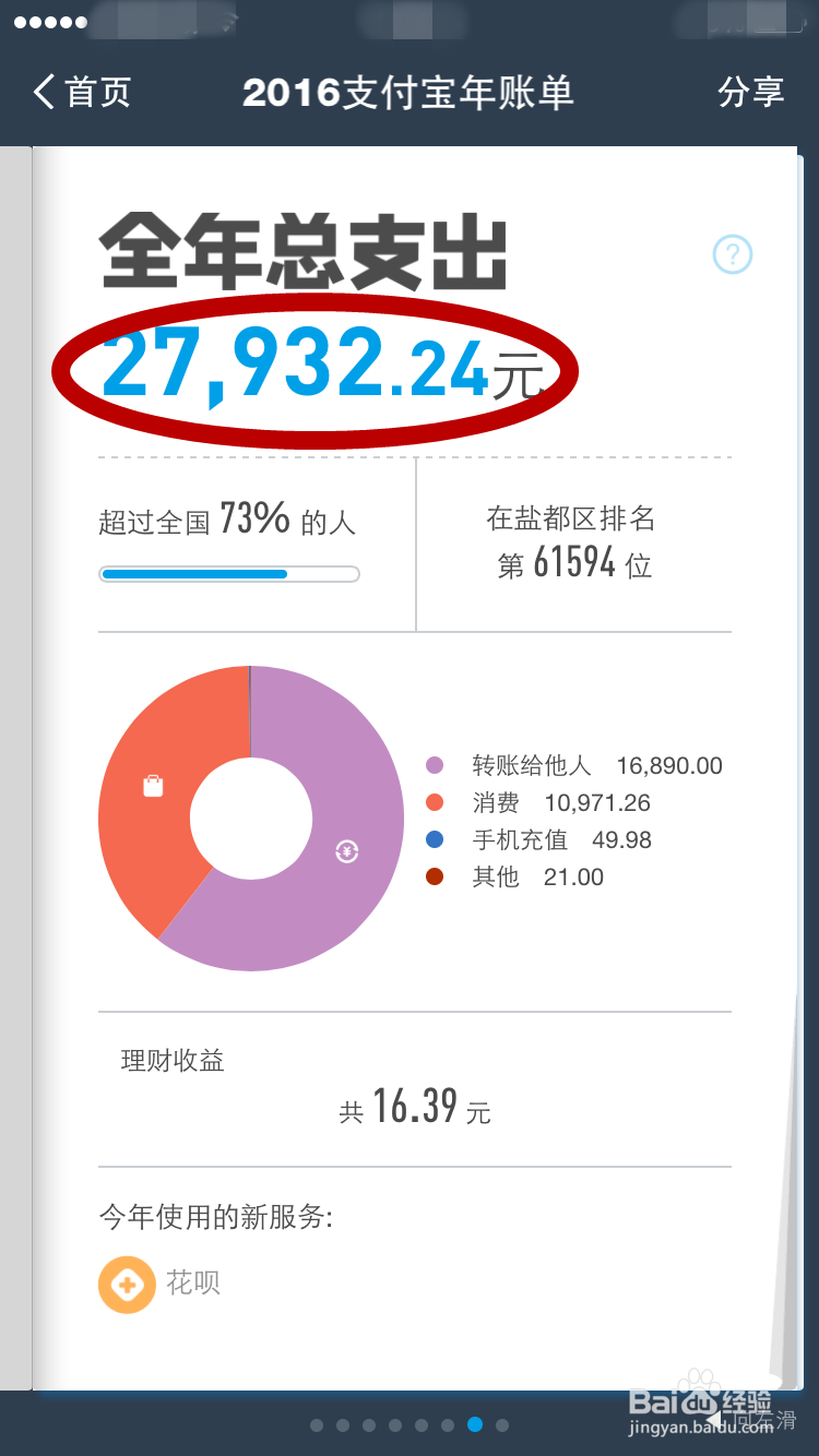 #过年#查查去年支付宝账单