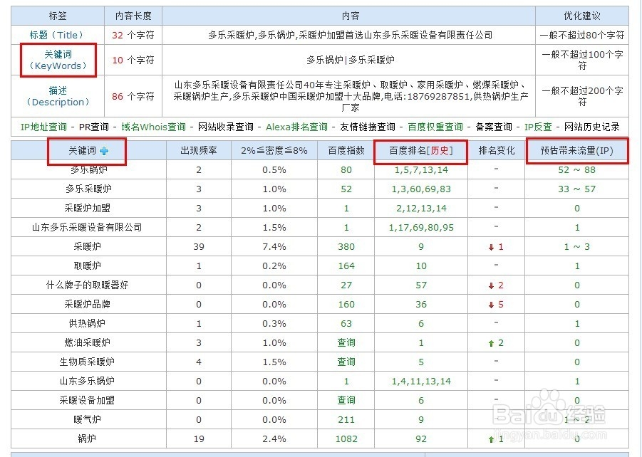 关键词排名查询：[1]站长工具查询