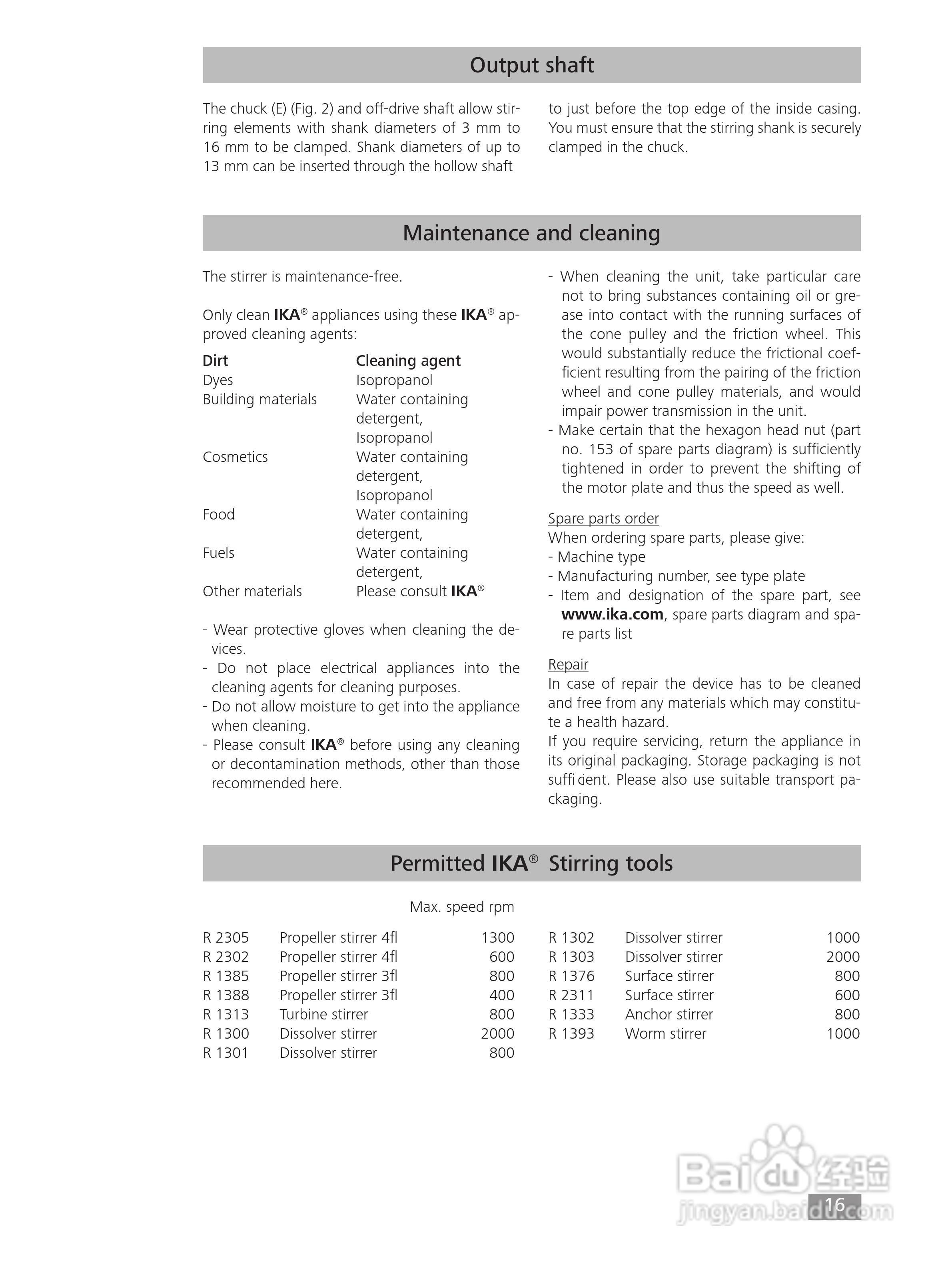 IKA RW47D顶置式机械搅拌器使用说明书:[2]