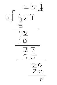 627除以5竖式计算三年级下册数学课本