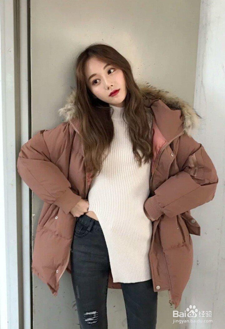 豆沙色面包服怎么配