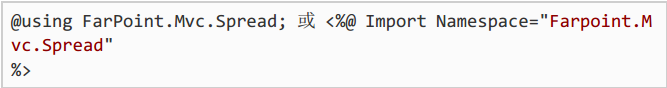 在MVC5中应用Spread for ASP.NET 表格控件教程