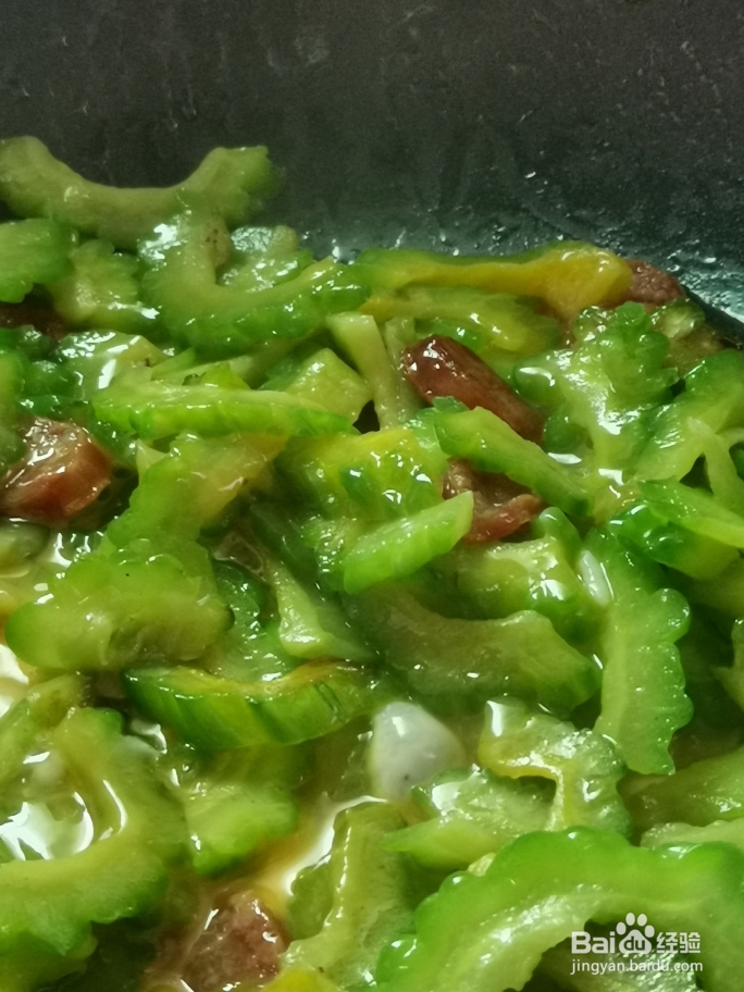 超诱人的苦瓜炒鸡蛋