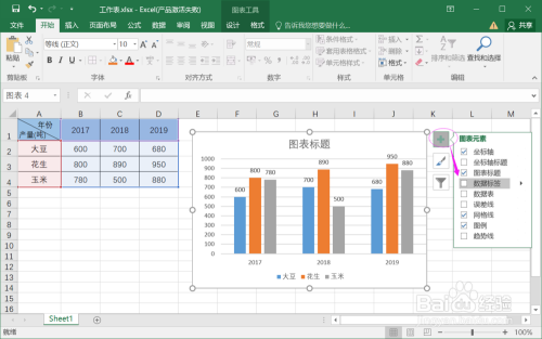 如何利用excel製作簇狀柱形圖