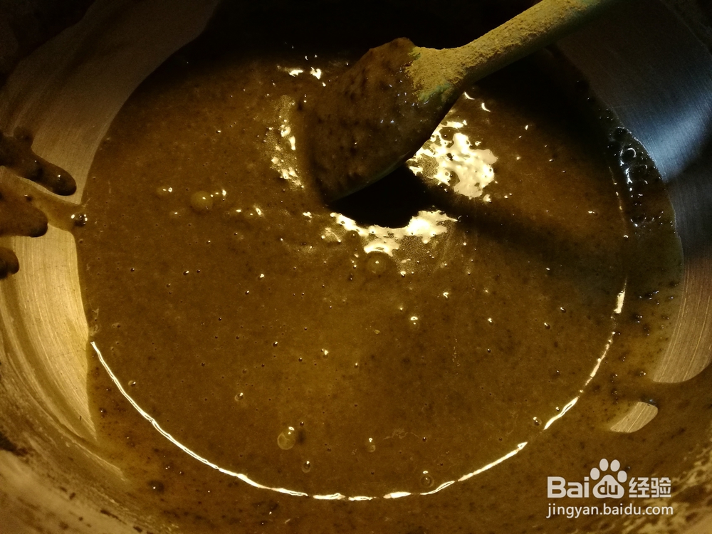 抹茶黑巧克力戚风7寸