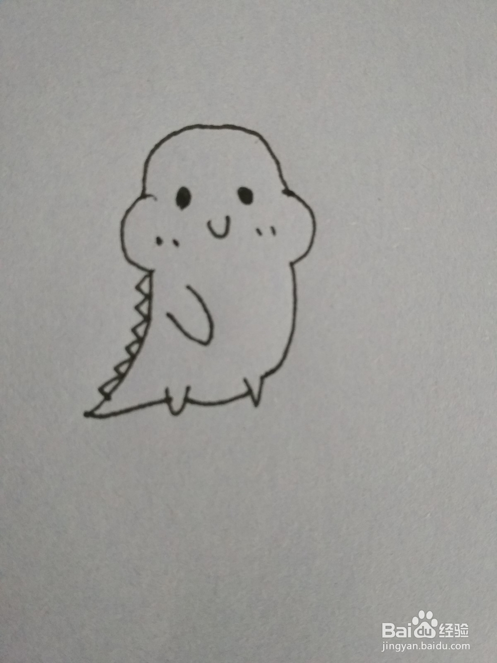 如何画出小恐龙