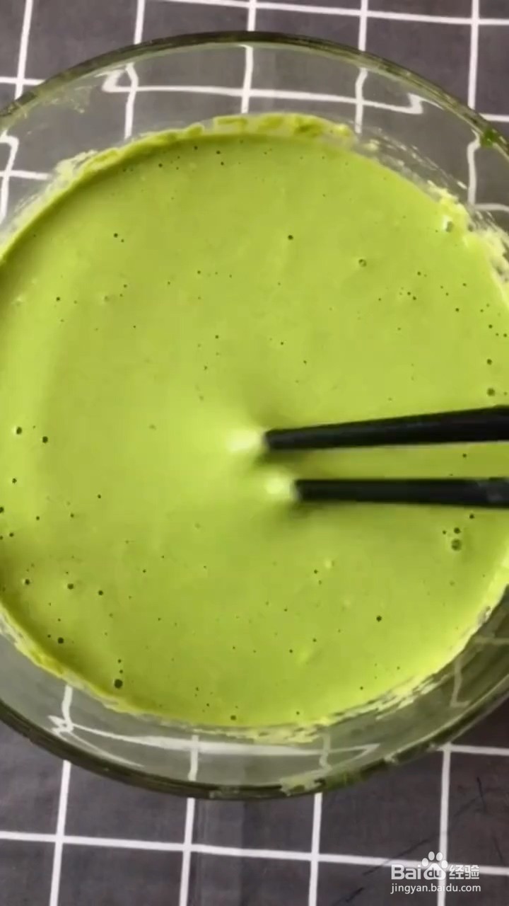 菠菜蒸蛋糕的制作方法