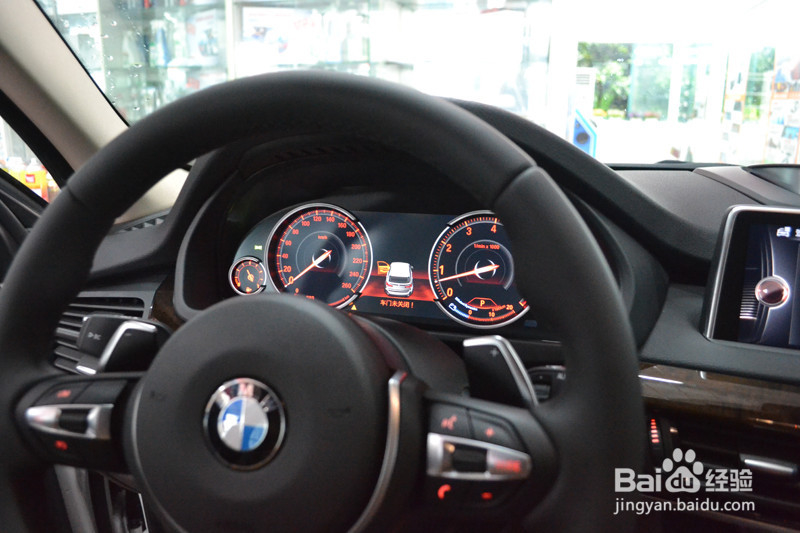 石家庄宝马X5改装液晶仪表多功能方向盘B&O中置