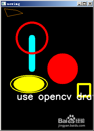 python环境opencv实现画线/矩形/圆/椭圆