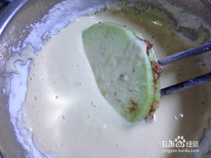 怎么做夹肉茄饼？