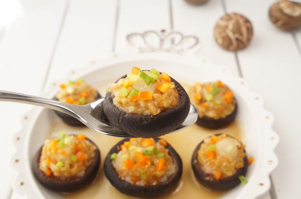 虾泥扇贝香菇盅