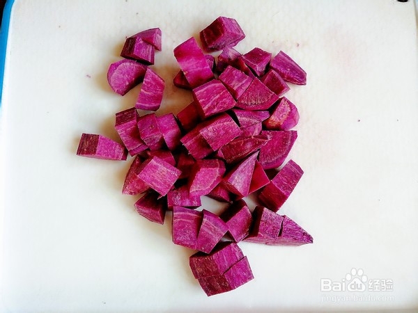 椰汁紫薯西米露的做法