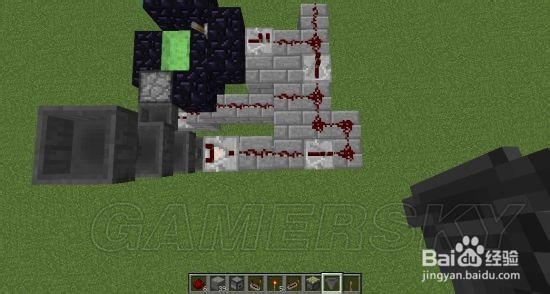 我的世界平地隐藏门教程