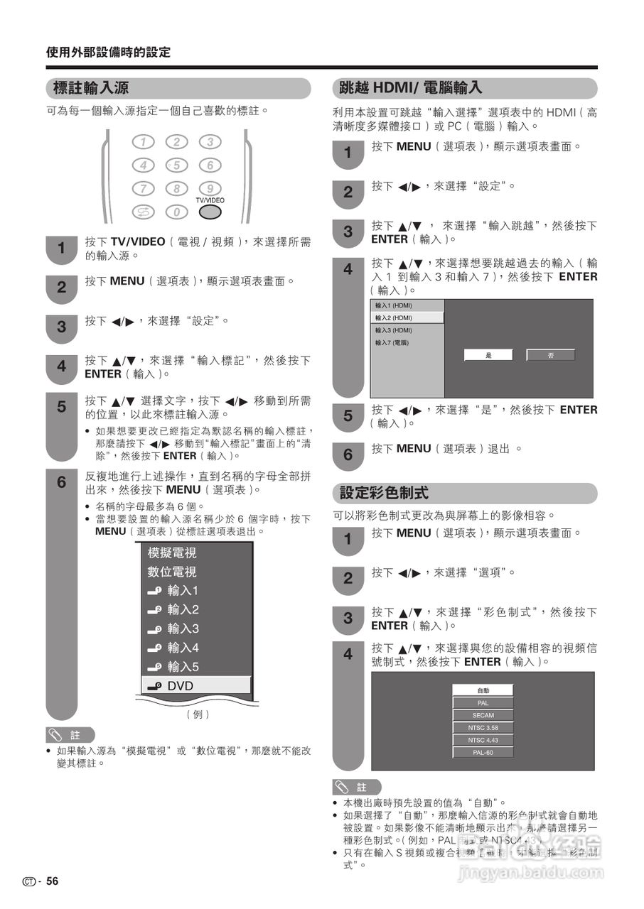 声宝LC-42G77H型液晶电视机说明书:[6]